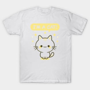 I'm A Cat! - Yellow Kitty T-Shirt